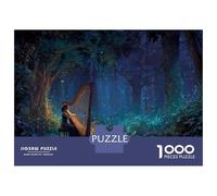 La Ragazza che Suona l'Arpa Jigsaw 1000Pcs Foresta Fatata Adulti E Bambini Puzzle Giochi Idea Regalo Uomo Donna 70x50cm/1000pcs