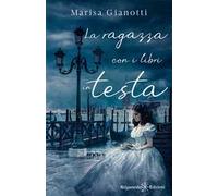 La ragazza con i libri in testa