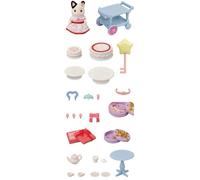 La ragazza con il gatto a due colore e il suo snack di compleanno - Famiglie Sylvanian - 5646 - da 3 anni