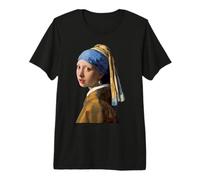 La Ragazza con Un orecchino di Perla di Johannes Vermeer Maglietta Premium