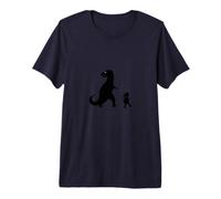 La Ragazza e Il Tirannosauro Rex Maglietta Premium