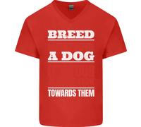 La Razza Non Definisce Un Cane Azioni Fanno T-Shirt In Cotone A V