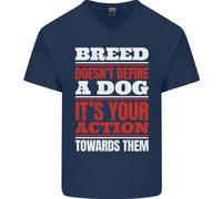 La Razza Non Definisce Un Cane Azioni Fanno T-Shirt In Cotone A V