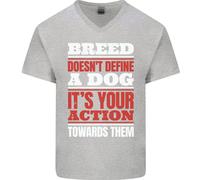 La Razza Non Definisce Un Cane Azioni Fanno T-Shirt In Cotone A V