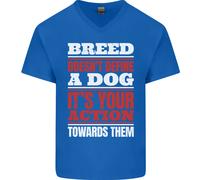 La Razza Non Definisce Un Cane Azioni Fanno T-Shirt In Cotone A V