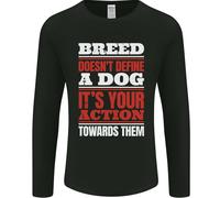 La Razza Non Definisce Un Cane Azioni Uomo Manica Lunga T-Shirt
