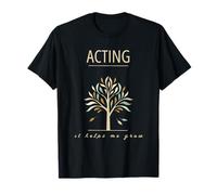 La recitazione mi aiuta a far crescere il dramma teatrale colorato dell'albero Maglietta