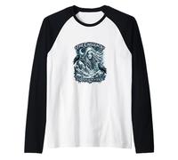 La Regina Cailleach dell'Inverno Celtico Gotico Design Maglia con Maniche Raglan