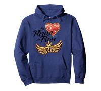 La Regina del Flusso T-Shirt. Cuore Felpa con Cappuccio