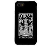 La regina del giocatore di scacchi dà un pezzo una possibilità citazione in stile Art Nouveau Custodia per iPhone SE (2020) / 7/8
