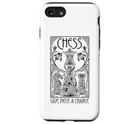 La regina del giocatore di scacchi dà un pezzo una possibilità citazione in stile Art Nouveau Custodia per iPhone SE (2020) / 7/8