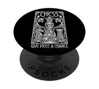 La regina del giocatore di scacchi dà un pezzo una possibilità citazione in stile Art Nouveau PopSockets PopGrip Adesivo