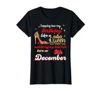 La Regina è Nata a Dicembre 9 Entrando nel Mio Compleanno Maglietta