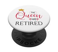 La regina si è ritirata 2023 divertenti donne in pensione nonna PopSockets PopGrip Adesivo