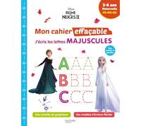 La Reine des neiges 2 J'écris les lettres majuscules Maternelle PS-MS-GS