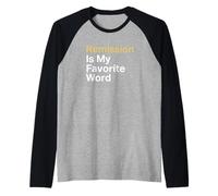 La remissione è la Parola Preferita Recupero Sopravvissuto al Cancro Maglia con Maniche Raglan