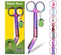 La Repera de Enfermera Forbici Infermieristica - Forbici Becco d'anatra Punta Roma in acciaio inossidabile | Punta rotonda professionale | Regali infermieristici e accessori infermiera TCAE (RAINBOW