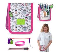 La Repera de Enfermera® Salvabolsillos Infermieria: Organizer da Tasca Premium | Porta Forbici Infermieristica | Ideale per regali infermieristici e accessori per infermieri (WHITE/PINK NURESES)