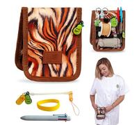 La Repera de Enfermera® Salvabolsillos Infermieristica + Porta fermieristica + Penna 6 Colori + Bracciale: Organizer da Tasca | Regali infermieristici | Accessori infermieri (TIGER SKIN)