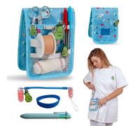 La Repera de Enfermera® Salvabolsillos Infermieristica + Porta fermieristica + Penna 6 Colori + Bracciale: Organizer da Tasca | Regali infermieristici | Accessori infermieri (BLUE NURSEES)