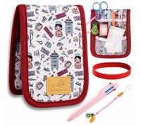 La Repera de Enfermera® TCAE - Salva-borsette per infermieri, porta forbici, penna in 6 colori e bracciale, organizer per borse, accessori per infermieri, veterinaria (Red Nursees)