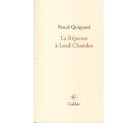 La Réponse à Lord Chandos
