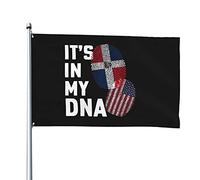 La Repubblica Dominicana È Nel Mio Dna Garden Flag Durevole Bandiere Da Giardino Con 2 Occhielli Bandiera Da Cortile Per Fattoria Esterni Interni 90X150 Cm