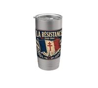 La Résistance Française (La resistenza francese) 1940-1944 Bicchiere termico in acciaio inox doppia parete