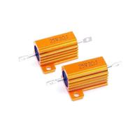 la resistenza intorno al filo, 2 pezzi 25W RX24 resistenza a filo avvolto in alluminio con custodia metallica 100-910 Ohm oro(25W-330 Ohm)