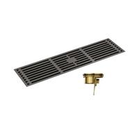 La resistenza superiore elegante della doccia del bagno di colore grigio dello scarico e dell'installazione facile progetta lo scarico della doccia della prova