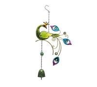 La rete dei sogni Campanelli eolici blu, campanelli eolici in metallo verde a forma di pavone for porte, patio, giardini, cortili, decorazioni for prati, bei regali di Natale e compleanno.(Groen)