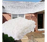 La rete di mascheramento. Rete mimetica bianca in poliestere Oxford 210D, tessuto in nylon, diverse misure(4x5m/13x16.4ft)