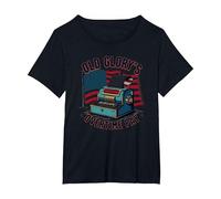La retribuzione degli straordinari di Old Glory Maglietta, Donna Plus-Size, Nero, 6X