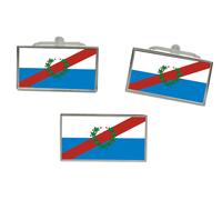 La Rioja Provincia, Argentina Bandiera Gemelli E Fermacravatta Set