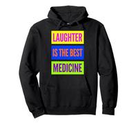 La Risata è la Migliore Medicina World Laughter Day Dad Jokes Felpa con Cappuccio