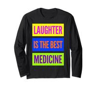 La Risata è la Migliore Medicina World Laughter Day Dad Jokes Maglia a Manica