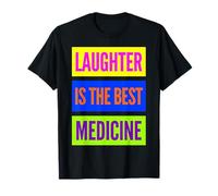 La Risata è la Migliore Medicina World Laughter Day Dad Jokes Maglietta