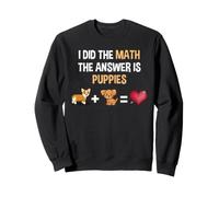 La Risposta è Cuccioli Matematica Divertente Amante dei Cani Nerd Felpa