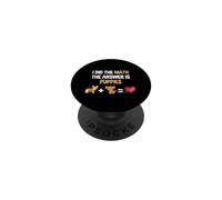 La risposta è cuccioli matematica divertente amante dei cani nerd PopSockets PopGrip Adesivo