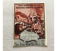 La rivolta degli schiavi Rhonda Fleming, Lang Jeffries 1960 Danish Movie Program