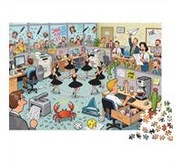 La rivolta delle forniture per ufficio Puzzle in Legno Impermeabile Puzzles Da 1000 Pezzi Per Adulti Divertenti Per Decorazioni Domestiche