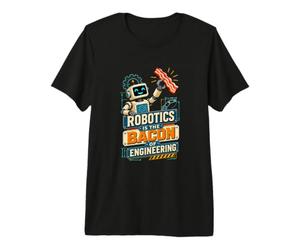 La robotica è Il Bacon dell'ingegneria Divertente Programmatore AI Maglietta Premium