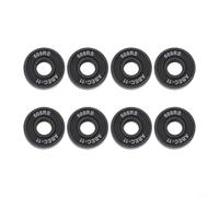 La robusta struttura in acciaio al carbonio in questi 8 cuscinetti per skateboard 608RS garantisce un uso duraturo (nero)