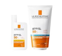 La Roche Posay Kit con Anthelios UVMune 400 Latte Viso e Corpo e Anthelios UVMune 400 Fluido Invisibile, Per Pelli Sensibili, Viso e Corpo Protetti dai Raggi UV, Con Mexoryl 400 e SPF50+, 150ml + 50ml
