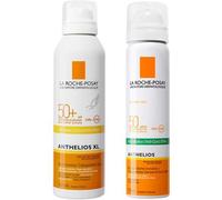 La Roche Posay La Roche-Posay Anthelios Spray Invisibile SPF50+ 200 ml + Anthelios Anti-Brillance 75 ml Protezione Solare Completa per Viso e Corpo
