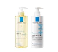 La Roche-Posay | Routine Lipikar | Olio detergente AP+ & Balsamo AP+M | Ripara, lenisce e idrata | Adatto per pelli secche, molto secche e atopiche | Fin dalla nascita | 400 ml x 2