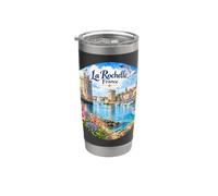 La Rochelle, Francia, Baia di Biscaglia, città medievale, vecchio porto Bicchiere termico in acciaio inox doppia parete