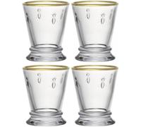La Rochere Oggetti di Vetro Ape Calice Oro Orlato - Set 4 - Bere Vetro - 270ml