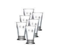 La Rochere Set Of 6, 12-ounce Fleur De Lys Double Old Fashioned Glasses by La Rochere