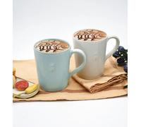 La Rochère Tazza Abeille Abeille Ape - Blu - 520 ML - Set di 2 tazze da caffè con rilievo d'api - Ceramica - Lavabile in lavastoviglie e microonde